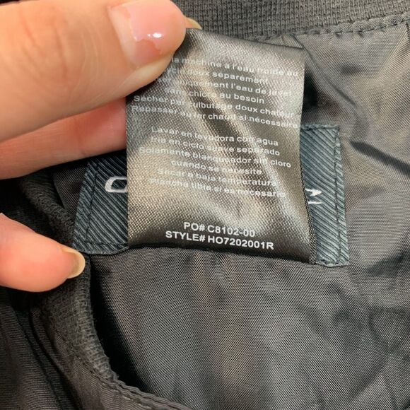 O'neill Jacket Boys M Medium Black Snap Button Lightweight Water Resistant Nylon - Picture 7 of 12